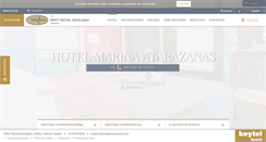 Desktop Screenshot of hotelmarinaatarazanas.com