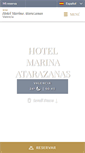 Mobile Screenshot of hotelmarinaatarazanas.com