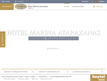 Tablet Screenshot of hotelmarinaatarazanas.com